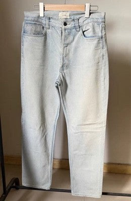 THE ROW BURT COTTON DENIM JEANS ICE BLUE MEN SIZE 30 MADE IN JAPAN USED
