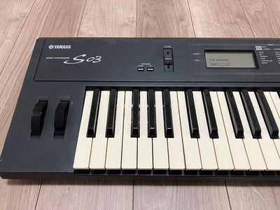 YAMAHA S03 BL 61-KEY SYNTHESIZER W/ AC ADAPTER MANUAL TESTED FROM JAPAN