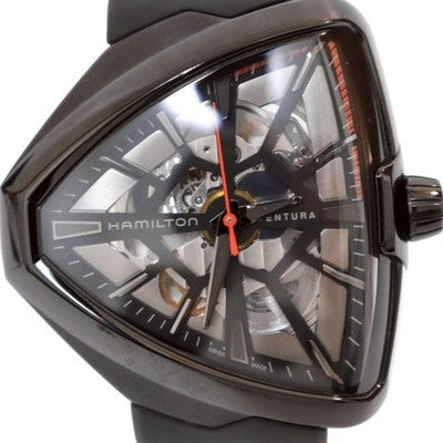 HAMILTON VENTURA SKELETON AUTO LIMITED EDITION 999 PCS H24595331 BLACK WATCH