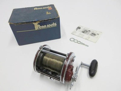 PENN 113HLW 4/0 WIDE SPOOL BAITCASTING REEL FISHING MADE IN USA EXCELLENT+++++