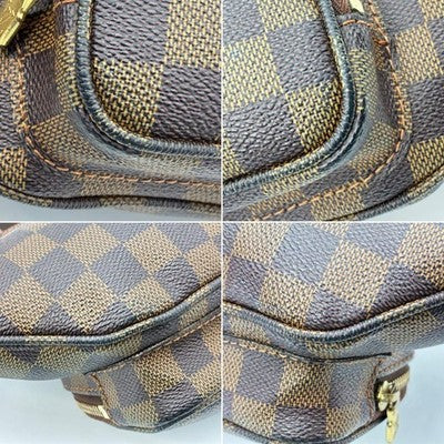 LOUIS VUITTON N51172 DAMIER MELVILLE BUMBAG BODY WAIST BAG AUTHENTIC PVC LEATHER