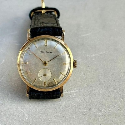 BULOVA HAND-WOUND VINTAGE WATCH USED FROM JAPAN CONFIRMED WORKING