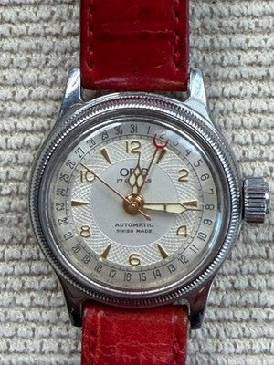 ORIS 17 JEWELS POINTER DATE AUTOMATIC VINTAGE SWISS UNISEX WATCH RUNNING