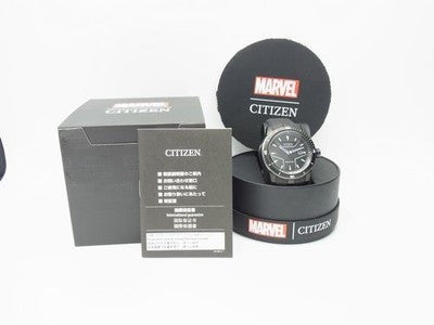 CITIZEN MARVEL BLACK PANTHER ECO-DRIVE MEN’S WATCH AW1615-05W TITANIUM STYLE