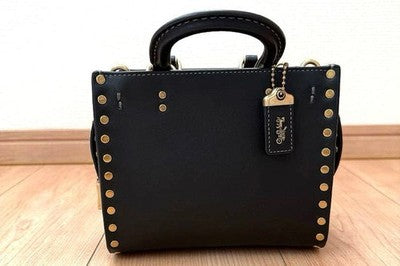 COACH ROGUE 17 RIVETS 2-WAY BAG 1941 COLLECTION GLOVETANNED LEATHER MINI BAG