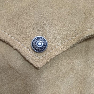 AERO LEATHER 3RD TYPE SUEDE LEATHER JACKET TROY MILLS WOOL BLANKET SIZE M