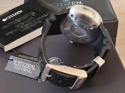 CITIZEN PROMASTER ECOZILLA ECO-DRIVE DIVER SILVER WATCH AS IS