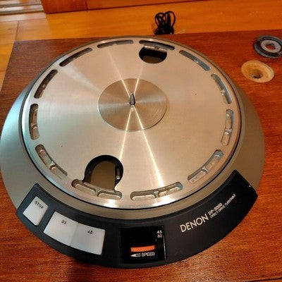 DENON DP-3000 TURNTABLE DK-100 CABINET TONEARM SET SERVICED VINTAGE