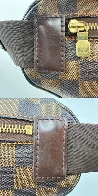LOUIS VUITTON N51172 DAMIER MELVILLE BUMBAG BODY WAIST BAG AUTHENTIC PVC LEATHER