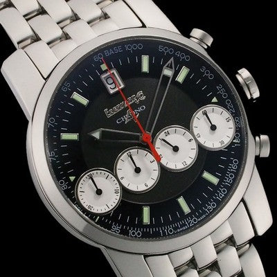EBERHARD CHRONO 4 CHRONOGRAPH 31041 BLACK/SILVER DIAL 40MM AUTOMATIC MEN'S WATCH
