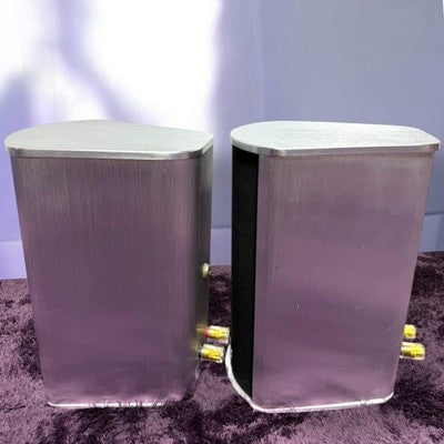 PIEGA TMICRO3 SILVER SPEAKER SYSTEM PAIR BOOKSHELF SPEAKERS TESTED WORKING