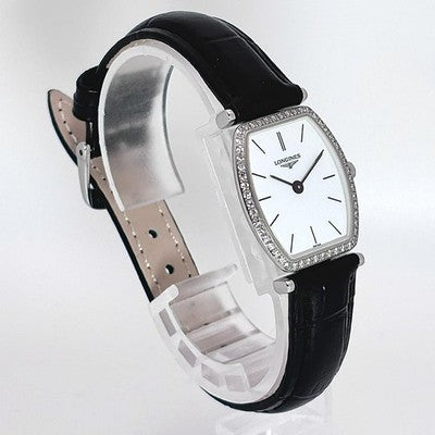 LONGINES LA GRANDE CLASSIQUE L4.288.0 DIAMOND BEZEL WHITE DIAL QUARTZ WOMEN'S