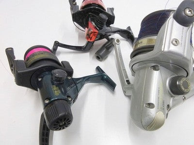 REEL SET OF 9 SPINNING REEL BAITCASTING REEL FISHING FOR PARTS NOT WORKING