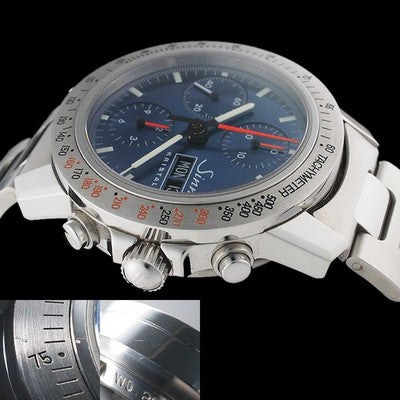 SINN 303.KRISTALL CHRONOGRAPH BLUE DIAL AUTOMATIC MEN'S WATCH LIMITED EDITION