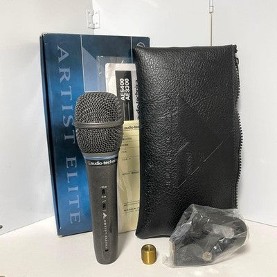 AUDIO-TECHNICA AE3300 HANDHELD MICROPHONE BACK ELECTRET CONDENSER TYPE