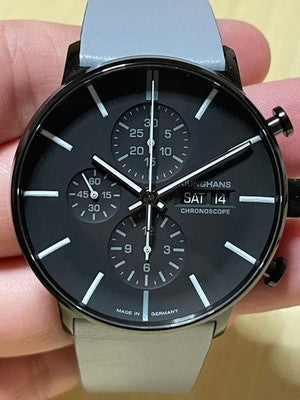JUNGHANS FORM A CHRONOSCOPE 027/4371.01 AUTOMATIC BLACK PVD 42MM CHRONOGRAPH
