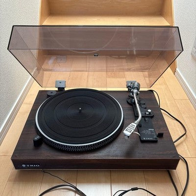 TRIO KP-4500 DIRECT DRIVE TURNTABLE MANUAL RECORD PLAYER VINTAGE WOOD FINISH