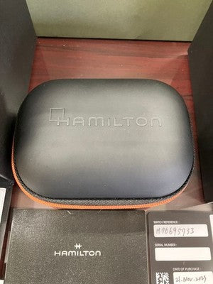 HAMILTON KHAKI TAKEOFF AIR ZERMATT H76695733 BLACK PVD AUTOMATIC WATCH NEW BOX