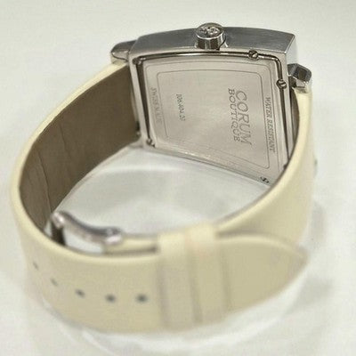 CORUM BOUTIQUE TRAPEZE 106.404.20 SILVER DIAL STAINLESS STEEL QUARTZ MENS WATCH