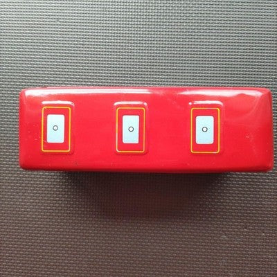 DOUBLE DECKER BUS MF844 LONDON BUS FRICTION TIN BOXED USED FROM JAPAN RED W/BOX