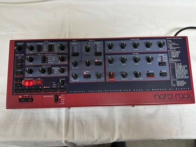 CLAVIA NORD RACK ANALOG MODELING SYNTH MODULE W/ MANUAL MIDI CABLE FROM JAPAN