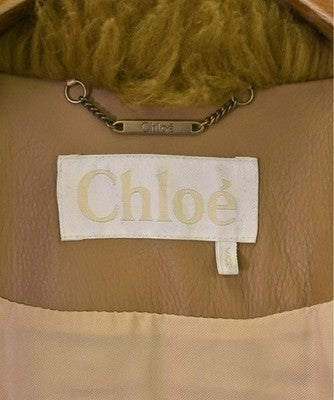 CHLOE WOMEN SHEARLING SHEEPSKIN COAT BROWN SIZE 34 XXS ZIP ITALY PRE OWNED