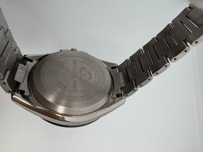 CITIZEN ATTESA SATELLITE WAVE F900-T021557 TITANIUM SOLAR RADIO WATCH BOX