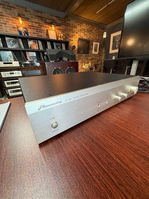PHASEMATION EA-350 PHONO EQUALIZER AMPLIFIER XLR RCA INPUTS SILVER JAPAN
