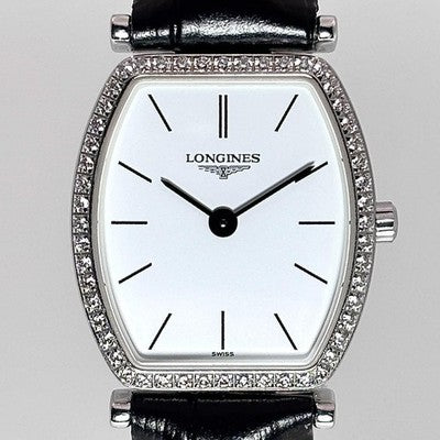 LONGINES LA GRANDE CLASSIQUE L4.288.0 DIAMOND BEZEL WHITE DIAL QUARTZ WOMEN'S