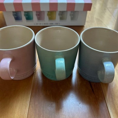 LE CREUSET MUG CUP SORBET COLLECTION SET OF 6 350ML RARE UNUSED JP