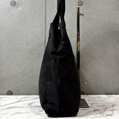 PRADA ARCHIVE METALLIC HOBO SHOULDER BAG Y2K 1990S VINTAGE NYLON BLACK