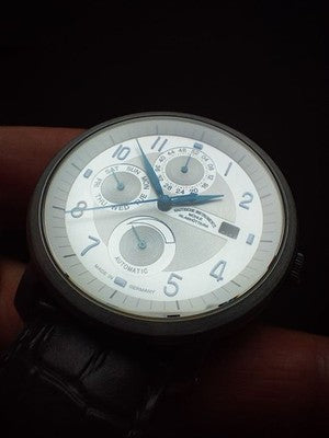 MUHLE GLASHUTTE M1-30-65 AUTOMATIC POWER RESERVE DAY DATE LIMITED 1000 BOXED
