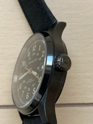 HAMILTON KHAKI FIELD H705850 AUTOMATIC MEN'S WATCH BLACK DIAL 40MM SWISS MADE
