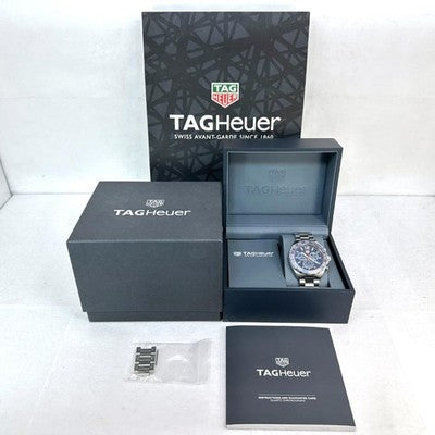TAG HEUER FORMULA1 CAZ1014 CHRONOGRAPH QUARTZ BLUE DIAL MENS WATCH BOXCARD