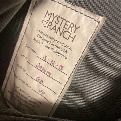 MYSTERY RANCH TERRA FRAME 50 BACKPACK DEEP EARTH NEAR MINT