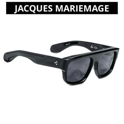 JACQUES MARIE MAGE RITZ NOIR SUNGLASSES BLACK SQUARE FRAME UNUSED W/ CASE MINT