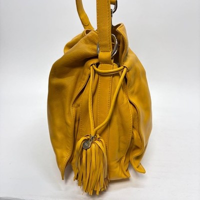 LOEWE FLAMENCO SHOULDER BAG YELLOW NAPPA LEATHER ANAGRAM DESIGNER HANDBAG