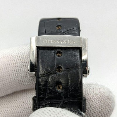 TIFFANY ATLAS CHRONOGRAPH Z1301 QUARTZ MENS WATCH WHITE DIAL DATE JAPAN