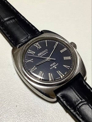 KING SEIKO 56KS 5621-7000 AUTOMATIC HI-BEAT BLUE ROMAN DIAL WATCH VINTAGE