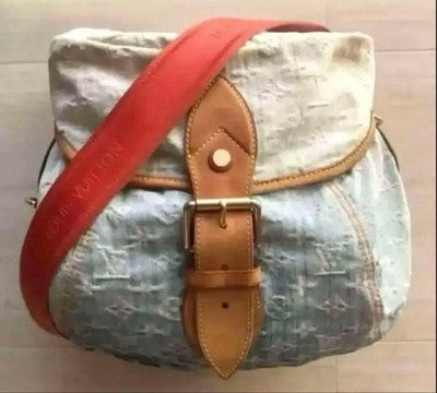 LOUIS VUITTON MONOGRAM DENIM M93182 SUNSHINE SHOULDER BAG BLUE LIMITED JPN