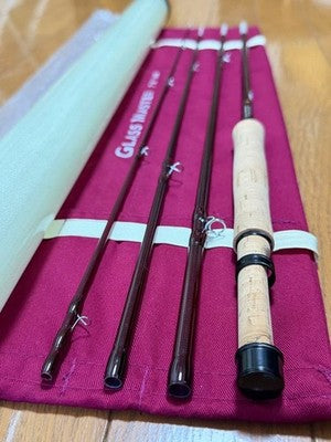 TIEMCO GLASS MASTER FLY ROD 7'6" #4 4PC W/CASE EXCELLENT CONDITION JP