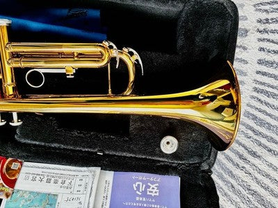 YAMAHA YTR-3335 Bb TRUMPET W/ CASE MOUTHPIECE CARE KIT WARRANTY EXCELLENT
