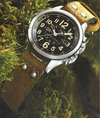 HAMILTON KHAKI CONSERVATION GMT H775650 AUTOMATIC HARRISON FORD RARE MEN'S WATCH