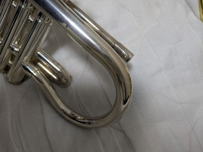 YAMAHA YCR-2610S EB CORNET SILVER PLATED WITH MOUTHPIECE FROM JAPAN