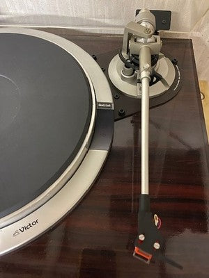 VICTOR JVC QL-A75 DIRECT DRIVE TURNTABLE SYSTEM RECORD PLAYER QUARTZ LOCK AS IS