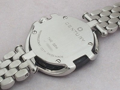 CENTURY AFFINITY WITH GENUINE DIAMONDS 632.7.S.22.16.SK SHELL DIAL SS WATCH USED