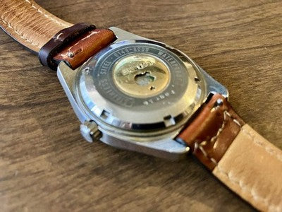 GRAND SEIKO HI-BEAT AUTOMATIC MEN'S WRISTWATCH ROUND JAPAN MADE LEATHER AS IS