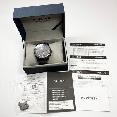 CITIZEN PROMASTER MONT-BELL CB0177-58E ECO-DRIVE RADIO TITANIUM WATCH BOX