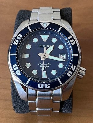 SEIKO PROSPEX SBDC003 FIRST GENERATION SUMO AUTOMATIC DIVER WATCH JAPAN BLUE