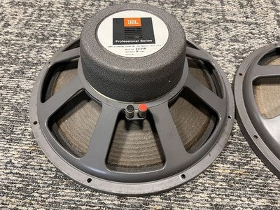 JBL 2231A 15-INCH CONE WOOFER SPEAKERS PAIR WORKING TESTED USED FROM JAPAN